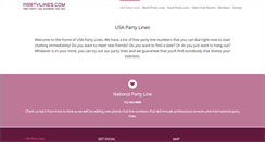 Desktop Screenshot of partylines.com